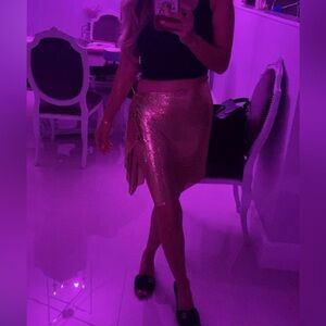 Gold skirt